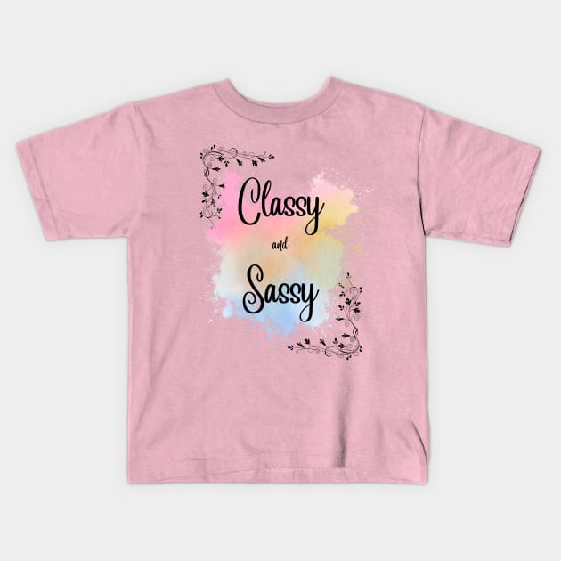 Classy Sassy Collection Kids T-Shirt by Batal Smiley Superhero